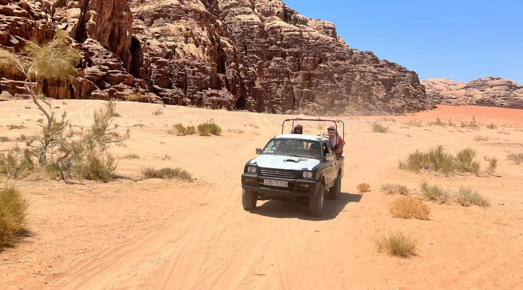 Jeep tour in Wadi Rum desert, Jordan