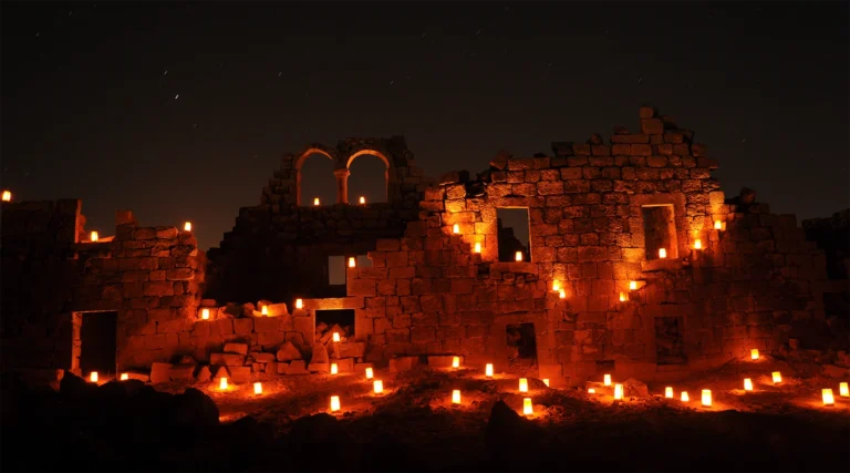Umm el-Jimal at Night
