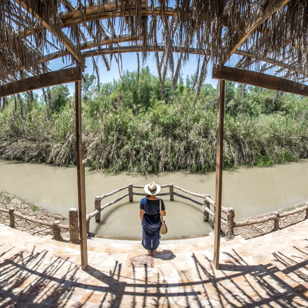 Jordan River at the Baptism Site in Bethany Beyond the Jordan