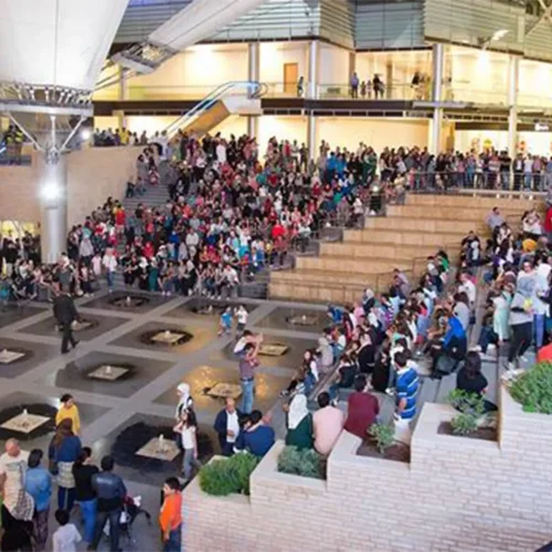 Joyful Crowd at the Boulevard in Amman